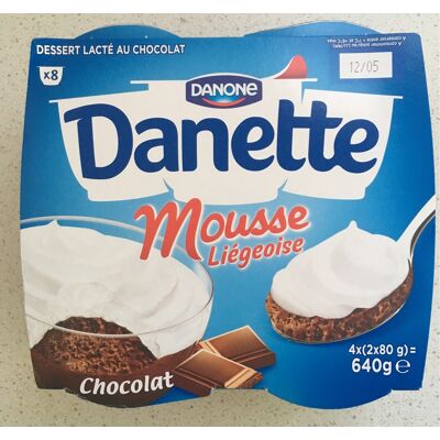 Danette Mousse Liégeoise Chocolat (Danone - Danette)