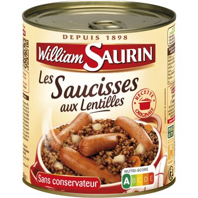 William-Saurin- Saucisses Lentilles 840G (William Saurin)