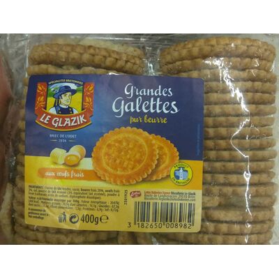 Grandes Galettes (36) Pur Beurre Aux Oeufs Frais (Le Glazik - Lotus)