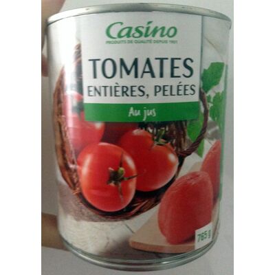 Tomates Entières Pelées Au Jus (Casino)