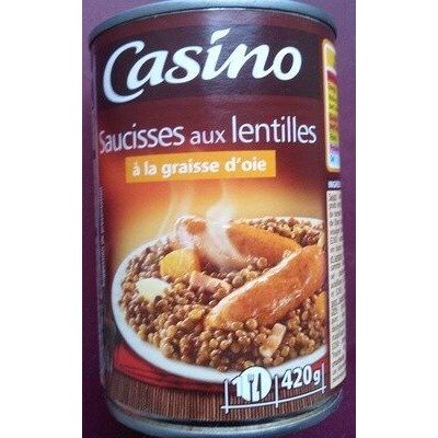Saucisses Aux Lentilles À La Graisse D'oie (1 Portion) (Casino)