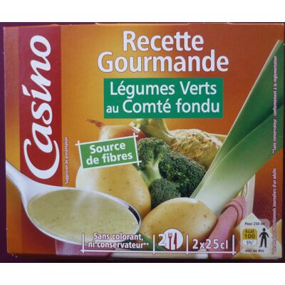 Recette Gourmande Légumes Verts Au Comté Fondu (Casino)
