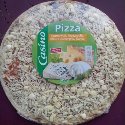 Pizza Emmental, Mozzarella, Bleu D'auvergne, Cantal (Casino)