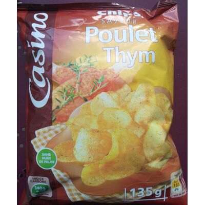 Chips Saveur Poulet Thym (Casino)