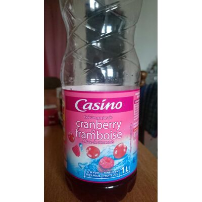Boisson Aux Jus De Cranberry Et Framboise À Base De Concentrés (Casino)