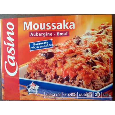 Moussaka Aubergine - Boeuf Surgelée (Casino)