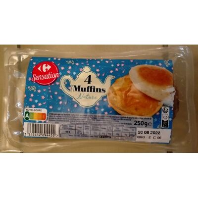 4 Muffins Nature (Carrefour)