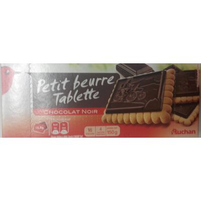 Petit Beurre Tablette Chocolat Noir (Auchan)