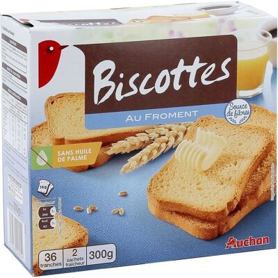 Biscottes Au Froment (Auchan)