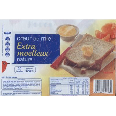 Coeur De Mie Extra Moelleux Nature (Auchan)