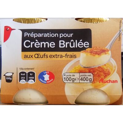 Préparation Pour Crème Brûlée Aux Œufs-Frais (Auchan - Auchan Production)