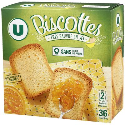 Biscottes Très Pauvre En Sel (U)