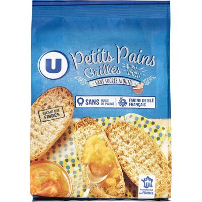 Petits Pains Grillés Au Blé Complet Sans Sucre Ajouté (U)