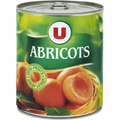 Oreillons D'abricots Au Sirop Léger (U)