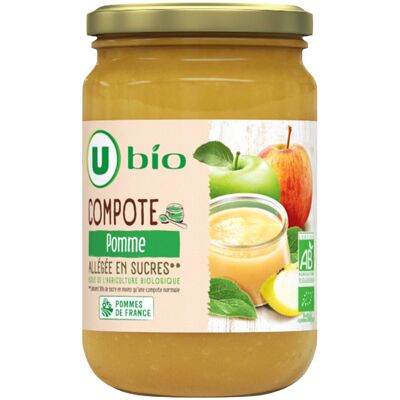 Compote Pomme Allegee En Sucres U Bio Compote Pomme Allegee En Sucres U Bio