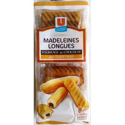 Madeleines Longues Fourrage Au Chocolat (U)