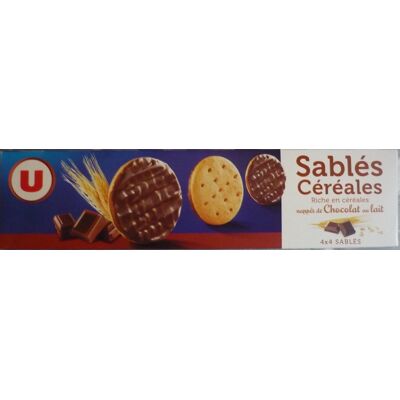 Sablés Céréales Nappés De Chocolat Au Lait (U)
