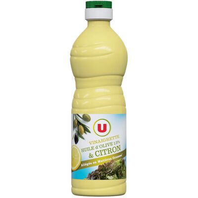 Vinaigrette Allégée En Matières Grasses À L'huile D'olive 13% Et Au Citron (U)