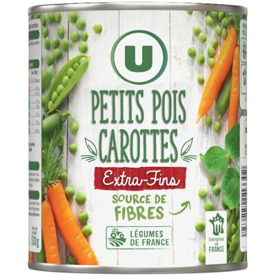 Petits Pois Extra-Fins Et Carottes À L'étuvée (U)