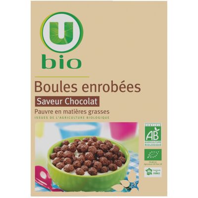 Boules Enrobées Saveur Chocolat (U Bio - U)