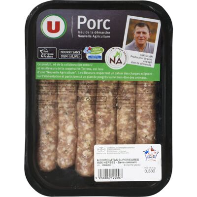 Chipolata Sans Colorant Aux Herbes (U)