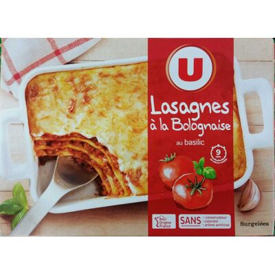Lasagnes À La Bolognaise Au Basilic (U)