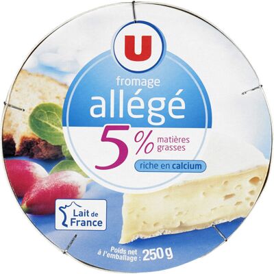 Fromage Léger Au Lait Pasteurisé 5%Mg (U)