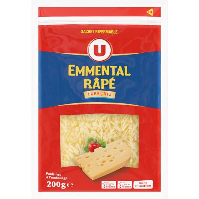 Fromage Pasteurisé Emmental Français Râpé 29%Mg (U)