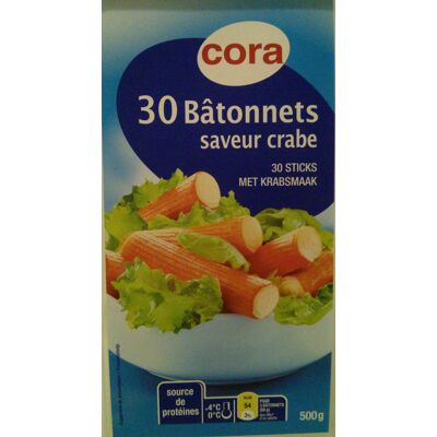 Bâtonnets Saveur Crabe (Cora)