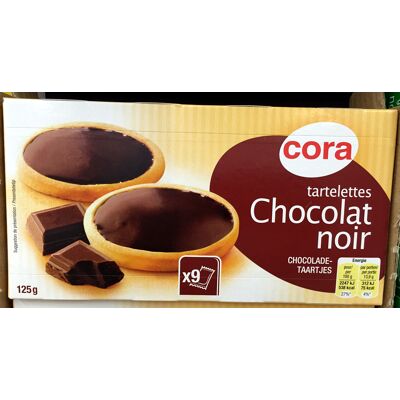 Tartelettes Chocolat Noir (Cora)