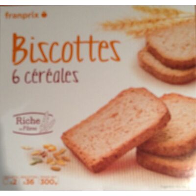 Biscottes 6 Cereales (Franprix)