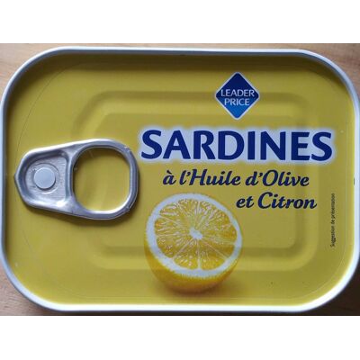 Sardines À L'huile D'olive Et Citron (Leader Price)