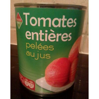 Tomates Entières Pelées Au Jus (Leader Price)