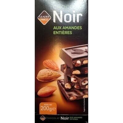 Chocolat Noir Aux Amandes Entières (Leader Price)