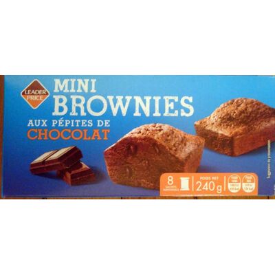 Mini Brownies Aux Pépites De Chocolat (Leader Price)