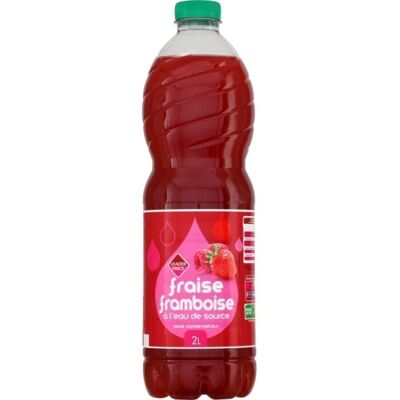 Boisson Fraise Framboise (Leader Price)