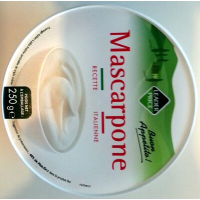 Mascarpone (40% Mg) - 250 G - Leader Price (Leader Price)