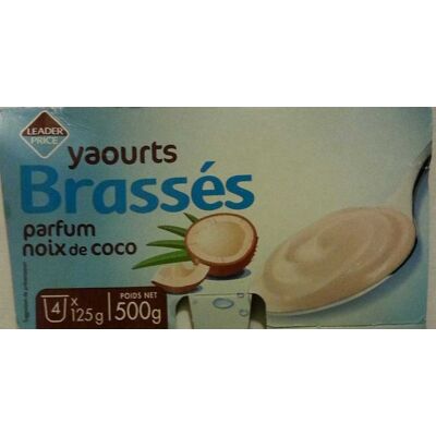 Yaourts Brassés Parfum Noix De Coco (Leader Price - Dlp (distribution Leader Price))
