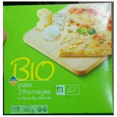 Pizza 3 Fromages Cuite Au Feu De Bois Bio (Leader Price)