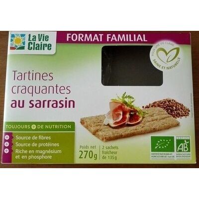 Tartines Craquantes Au Sarrasin (La Vie Claire)