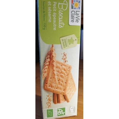 Biscuits Petit Épeautre Et Sesame (La Vie Claire)