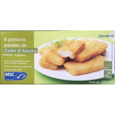 8 Portions Panées De Colin D'alaska (Picard)