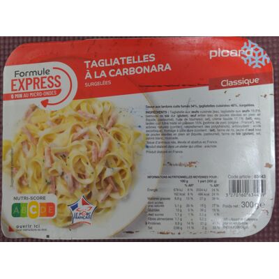 Tagliatelles À La Carbonara (Picard - Formule Express)