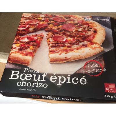 Pizza Bœuf Épicé Chorizo (Picard)