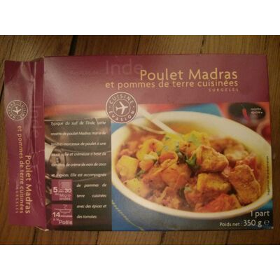 Inde Poulet Madras Et Pommes De Terre Cuisinées Surgelés (Picard - Cuisine Evasion)
