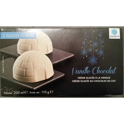 Igloos Glacés Vanille-Chocolat (Picard)