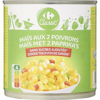 Maïs Aux 2 Poivrons Sans Sucres Ajoutés* (Carrefour - Cmi (carrefour Marchandises Internationales))