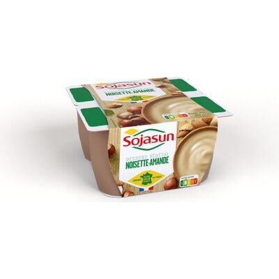 Dessert Végétal Noisette-Amande 4 X 100 G (Sojasun)