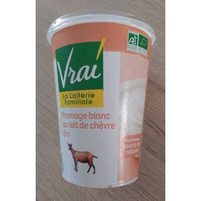 Fromage Blanc Biologique Au Lait De Chèvre (Vrai)