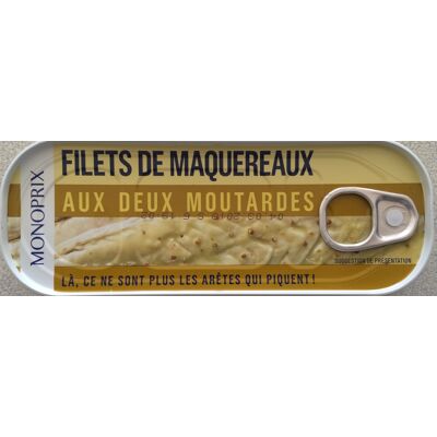 Filet De Maquereaux (Aux Deux Moutardes) (Monoprix)